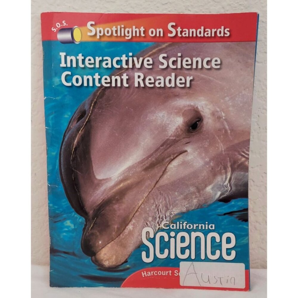 California Science Content Reader 2nd Grade Workbook By Harcourt Spot Light